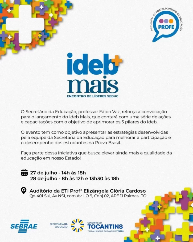 Sebrae Tocantins participa de Encontro de Líderes da Seduc