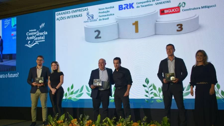 BRK Saneatins Recebe PrÃªmio de ConsciÃªncia Ambiental por Projeto de Gestão Eficiente de Recursos Hídricos