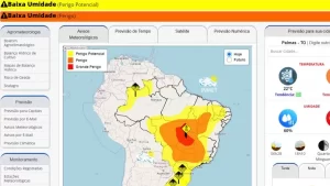 Umidade no TO pode ficar abaixo dos 20% esta semana, alerta Inmet