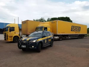 PRF apreende 4 caminhÃÂµes apÃÂ³s constatar crime ambiental