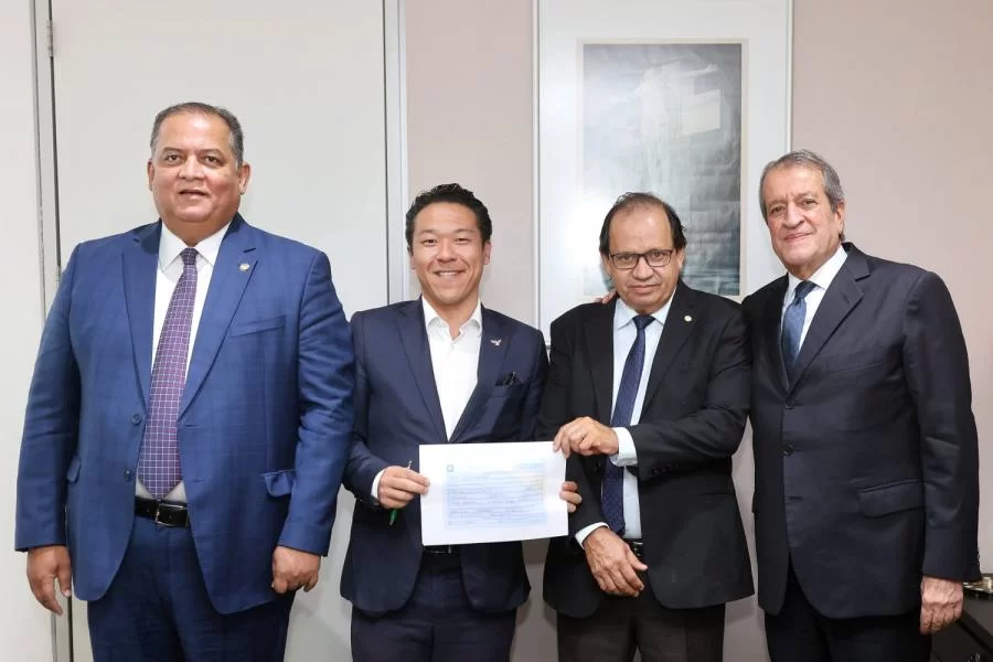 Alex Kawano, pré-candidato a vereador de Palmas, oficializa filiação o PL, em Brasília