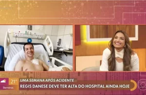 Regis Danese surge em vídeo após acidente; cantor deve ter alta hoje