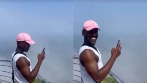 Ncuti Gatwa, ator de "Sex Education", faz turismo no Rio de Janeiro