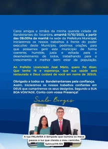 Vice-Prefeito de Bandeirantes assume cargo interino até recuperação do Prefeito José Mário