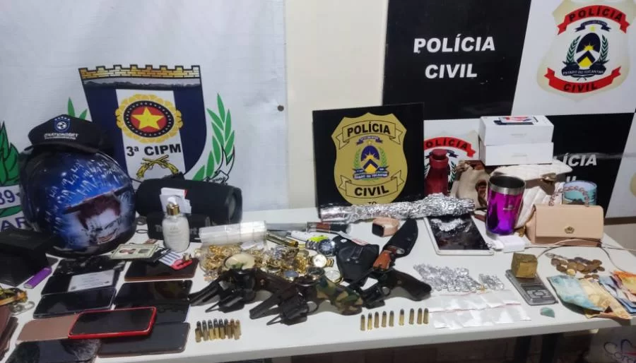 Polícia Civil prende oito pessoas por crimes diversos e apreende armas de fogo, munições e drogas