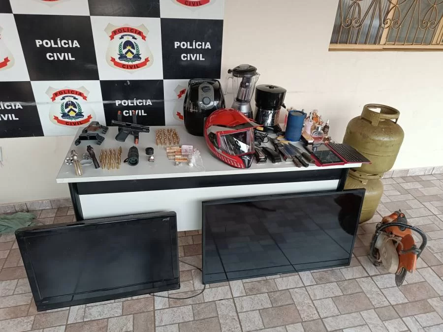 Onda de crimes em Colinas faz com que Polícia Civil e PM se unam em operação conjunta; ação resultou prisão, frustração de roubo de joias e produtos recuperados