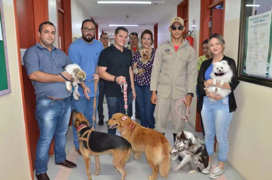 Cinoterapia no HGP e Infantil completa um ano com quase 600 atendimentos