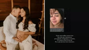 Ary Mirelle, mãe do 1Âº filho de João Gomes, passa por cirurgia de emergÃªncia e cantor fica aflito: "Neném pode nascer"