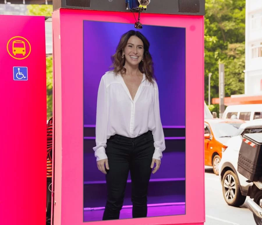 Giovanna Antonelli para a avenida mais famosa de SP em ação do Grupo MD