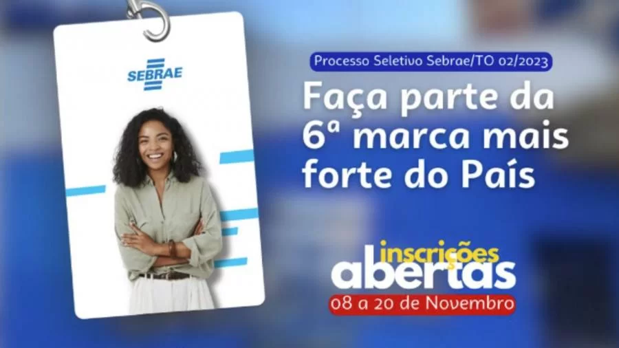 Processo seletivo do Sebrae Tocantins oferece vagas com salários de até R$ 8.332 mil