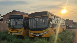 Ãnibus escolares furtados em Luzimangues são encontrados abandonados no Pará