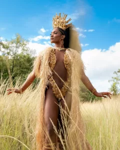 Capim-dourado é destaque em ensaio da escola de samba Unidos do Viradouro, no Rio de Janeiro