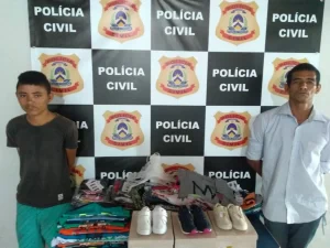 Presos em flagrante homens que cometeram furtos em CristalÃÂ¢ndia