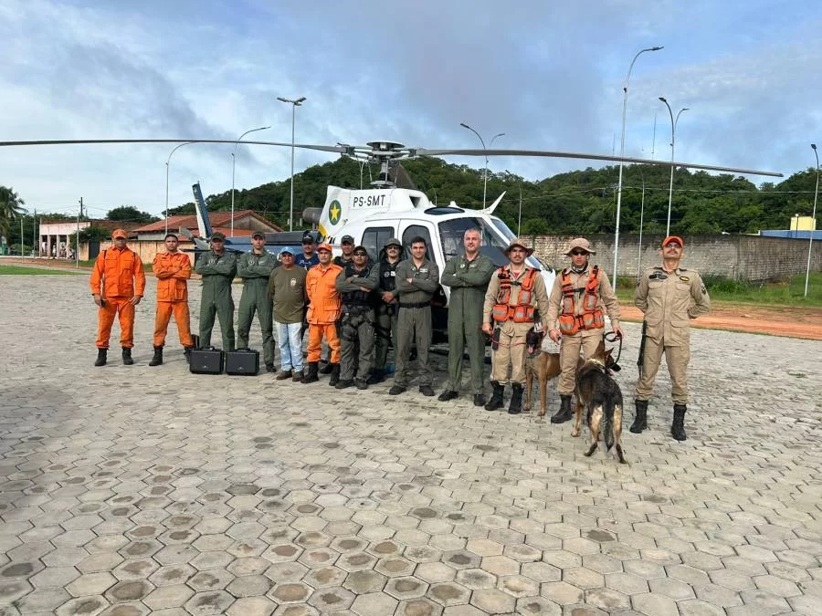 Missão que busca por criança indígena na Ilha do Bananal chega no sexto dia e recebe apoio de Helicóptero do Ciopaer de Mato Grosso