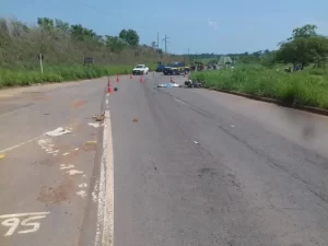 Motociclista ÃÂ© atropelado por uma Bi trem em Miranorte