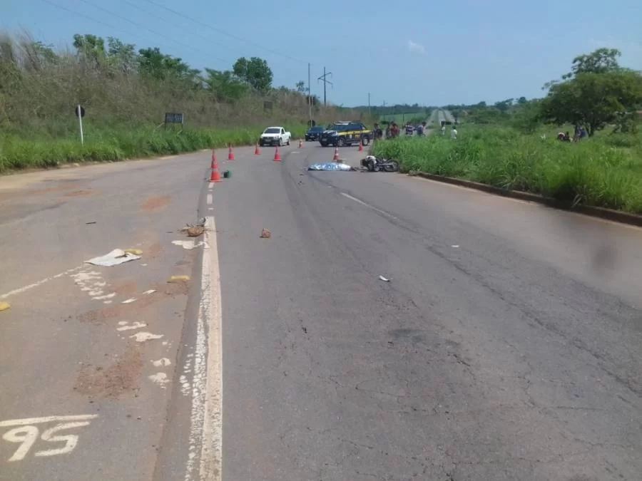 Motociclista ÃÂ© atropelado por uma Bi trem em Miranorte