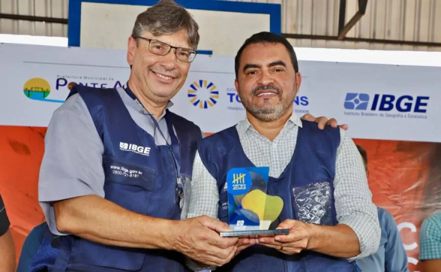 No portal do Jalapão, Wanderlei Barbosa participa ao lado de presidente do IBGE de divulgação do Censo Internacional 2022