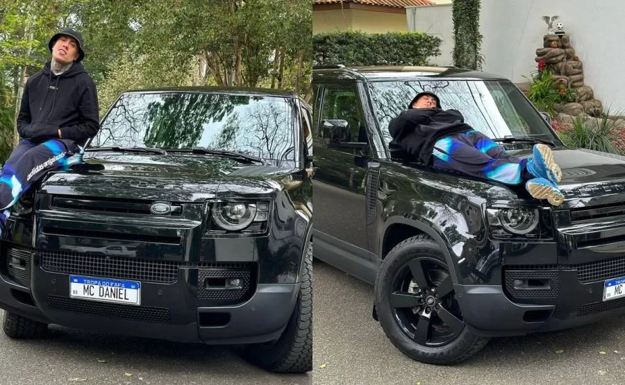 MC Daniel tem carro de luxo roubado; "Foi roubado de fuzil na rua do Rio Beach Club, entrada pro Joá"