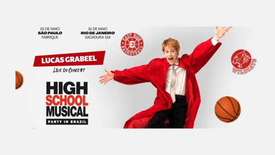 Ator e cantor, Lucas Grabeel de "High School Musical", confirma dois shows no Brasil, em maio