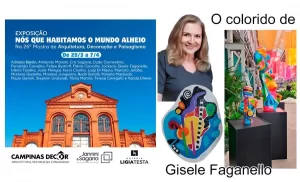 Gisele Faganello apresenta sua arte uma vez mais na Campinas Decor