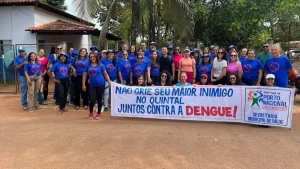 Unidos contra a dengue: caminhada de conscientização em Luzimangues reuniu agentes de saúde, alunos e comunidade