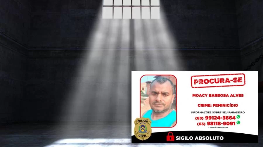Polícia Civil do TO procura homem investigado por feminicídio