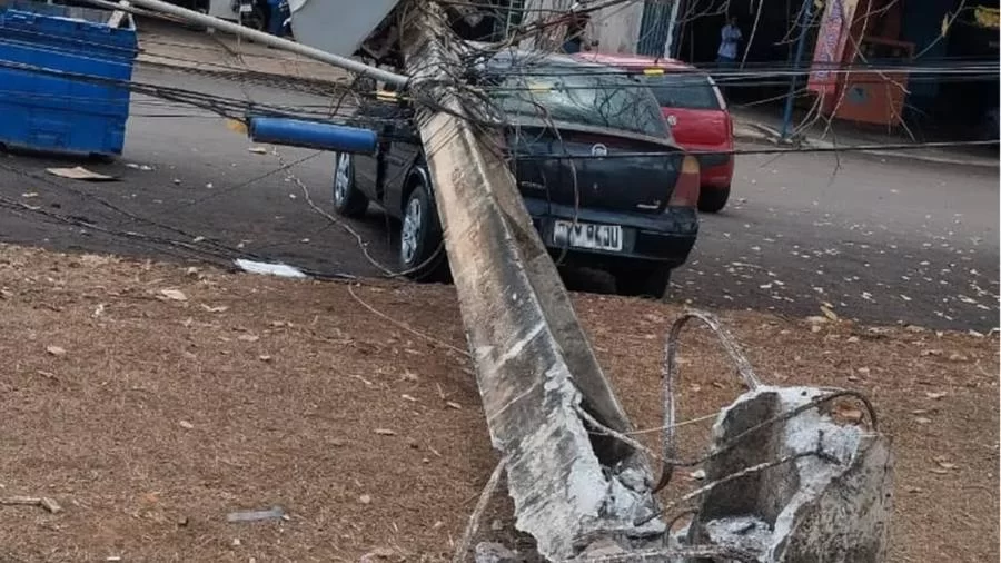 Tocantins teve quase um poste derrubado por dia em 2023; Palmas lidera ranking