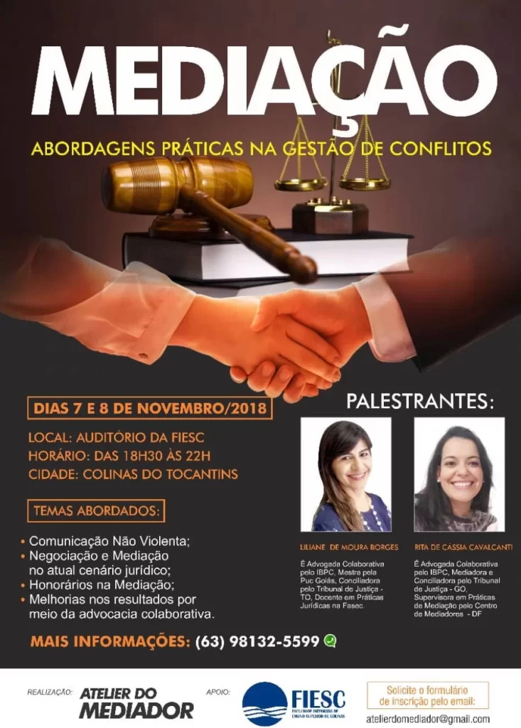 Fiesc Uniesp promove palestra sobre mediaÃÂ§ÃÂ£o e abordagem pratica na gestÃÂ£o de conflitos