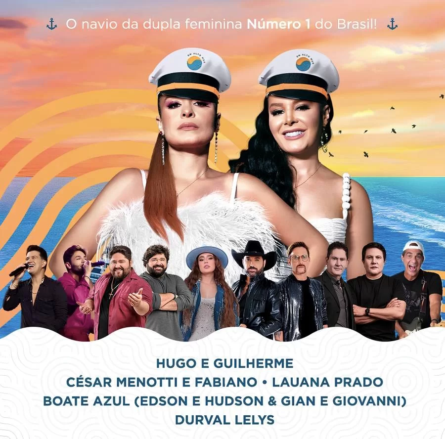Maiara e Maraisa e PromoAção anunciam atrações da segunda edição do "Maiara e Maraisa em Alto Mar"