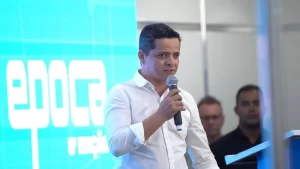 "O herói de tudo isso é o empresário, que faz com que Araguaína seja esse pulsar econômico do Tocantins" disse Jorge Frederico durante lançamento da Feira Ãpoca