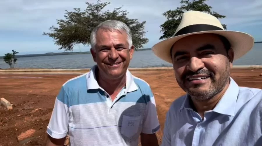 Wanderlei Barbosa inicia a semana visitando obras da Agrotins, anuncia atrações e praia permanente dentro do parque