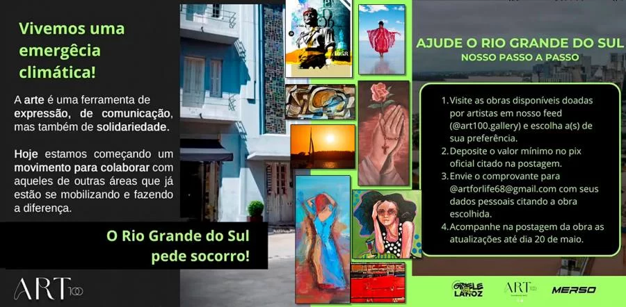 A arte engajada na ajuda solidária para o Rio Grande do Sul