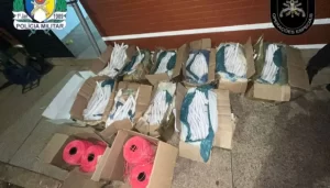 Após denúncia anônima, Polícia Militar apreende quase uma tonelada de material explosivo na rodoviária de Palmas