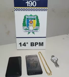 Polícia Militar age rápido e prende dupla suspeita de roubo em Colinas do Tocantins