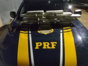 PRF apreende 15,4 kg de maconha durante fiscalização em ônibus na BR-226 em Palmeiras do Tocantins na última quarta-feira (17)