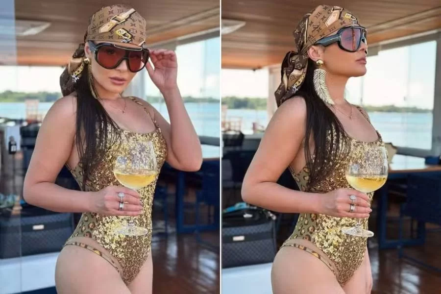 Maraisa aproveita dia de sol no Araguaia e agita redes sociais