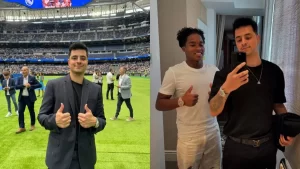 Loud Coringa comparece ao evento de apresentação de Endrick no Real Madrid