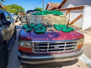 Mais de R$ 4 milhões em cocaína são encontrados  dentro de fundo falso de caminhonete que dirigia na rodovia TO-373