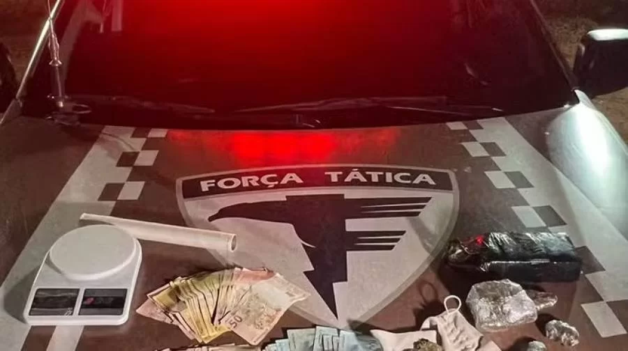 Traficante e namorada são presos com R$ 5,2 mil em Palmas