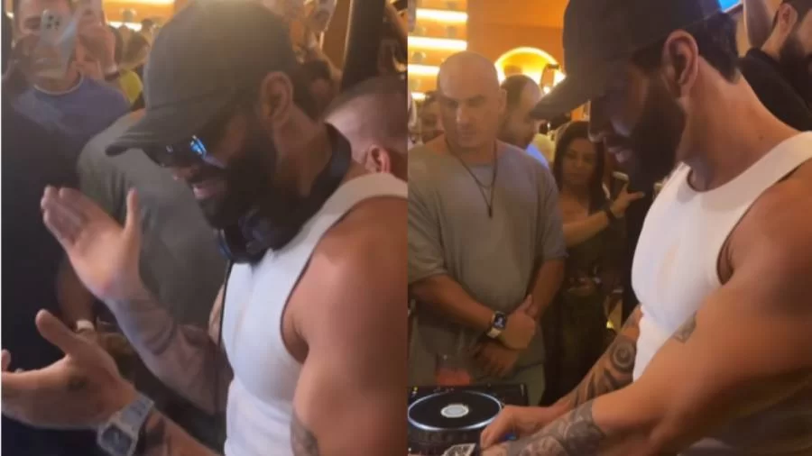 Gusttavo Lima faz "show particular" e vira DJ em GoiÃ¢nia