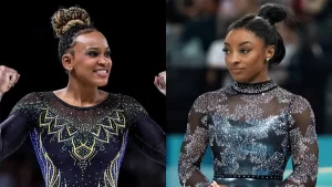 Simone Biles x Rebeca Andrade: rivais se enfrentam em quatro finais nas Olimpíadas de Paris
