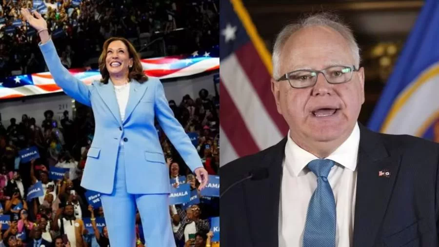 Kamala Harris escolhe Tim Walz, governador de Minnesota, como seu vice-presidente