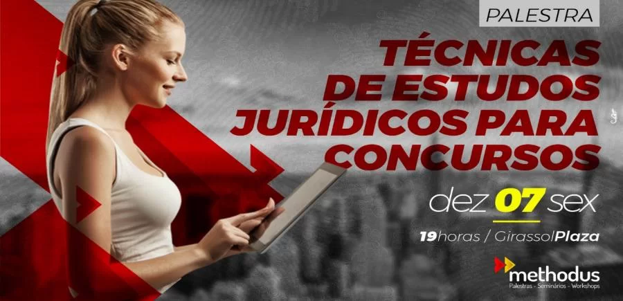 Ciclo de palestras tÃÂ©cnicas de estudos jurÃÂ­dicos para concurso acontecerÃÂ¡ em palmas