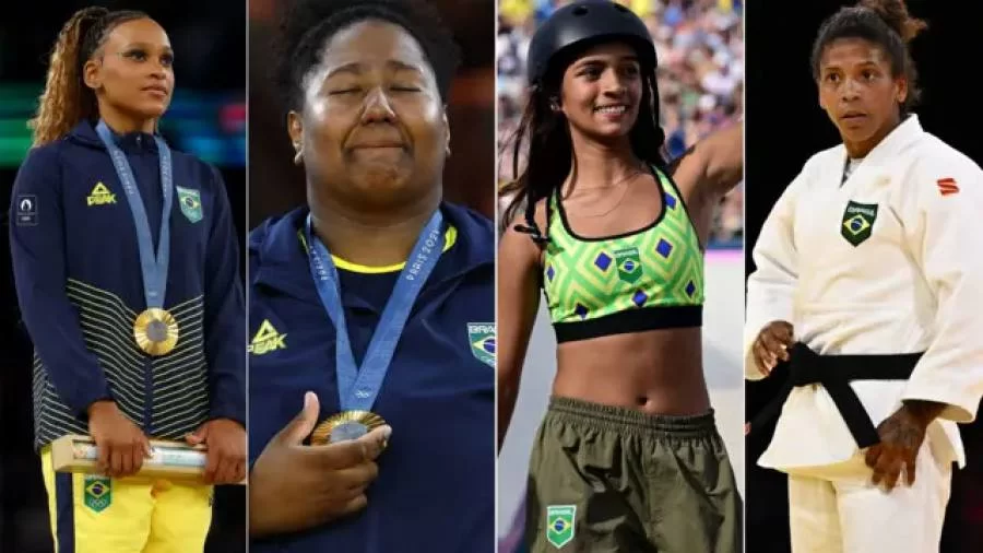 Mulheres conquistam 60% das medalhas do Brasil nos Jogos Olímpicos de Paris 2024