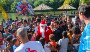 ProgramaÃÂ§ÃÂ£o Natal do Parque atrai centenas de crianÃÂ§as em ParaÃÂ­so do Tocantins