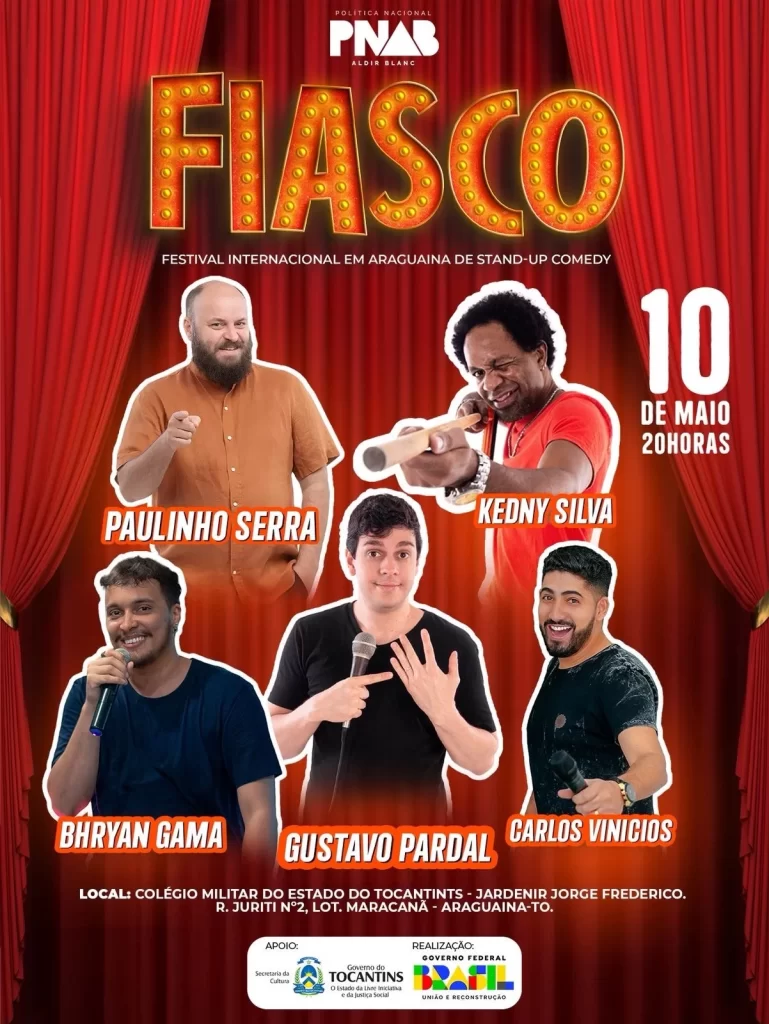 É nesta semana! Araguaína recebe seu primeiro Festival Internacional de Stand Up Comedy: o FIASCO