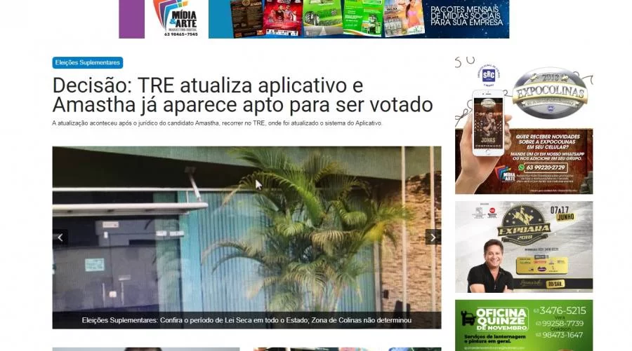 DiÃÂ¡rio Tocantinense acompanharÃÂ¡ eleiÃÂ§ÃÂµes suplementares neste domingo em tempo real