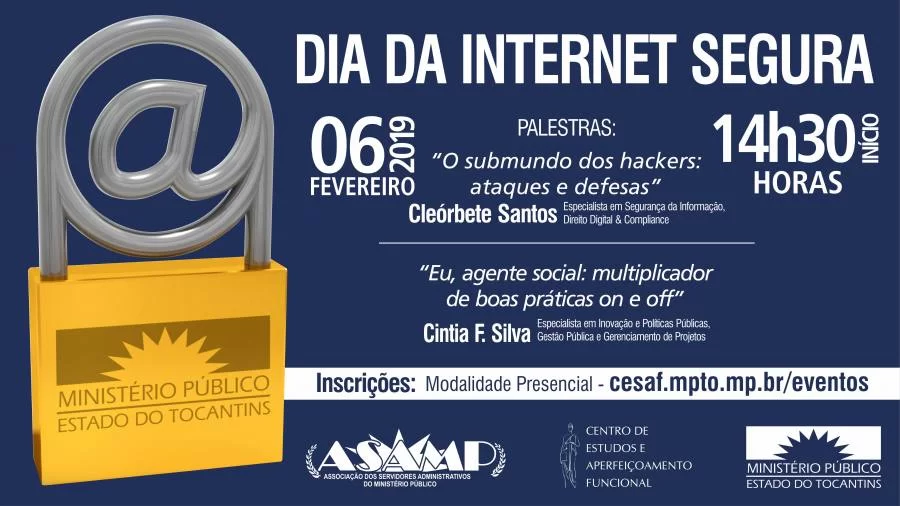 Abertas inscriÃÂ§ÃÂµes para palestras do Dia da Internet Segura