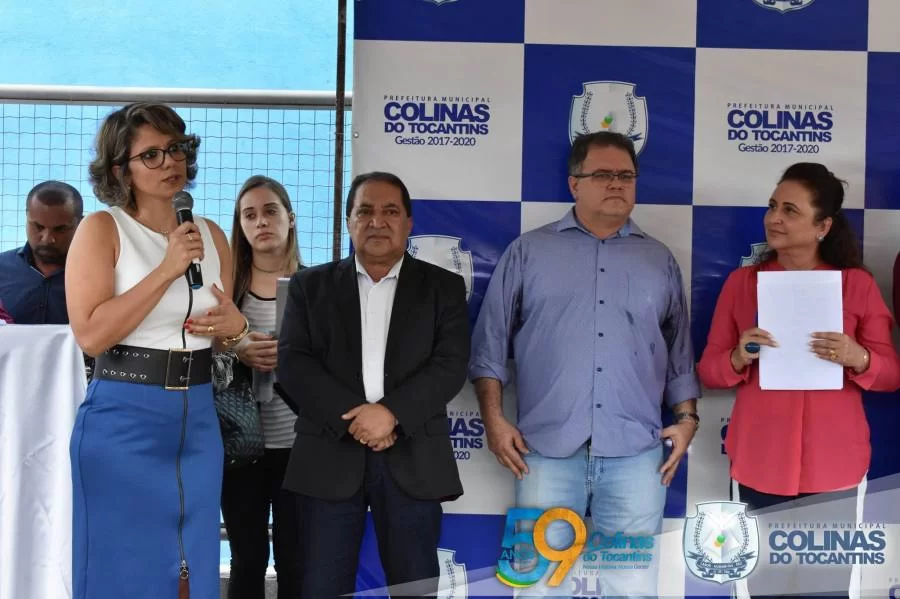 KÃÂ¡tia Abreu inaugura CRAS em Colinas com prefeito Adriano Rabelo