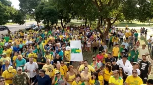 Atos prÃÂ³-governo no Tocantins reÃÂºnem mais de 2 mil apoiadores do presidente Bolsonaro